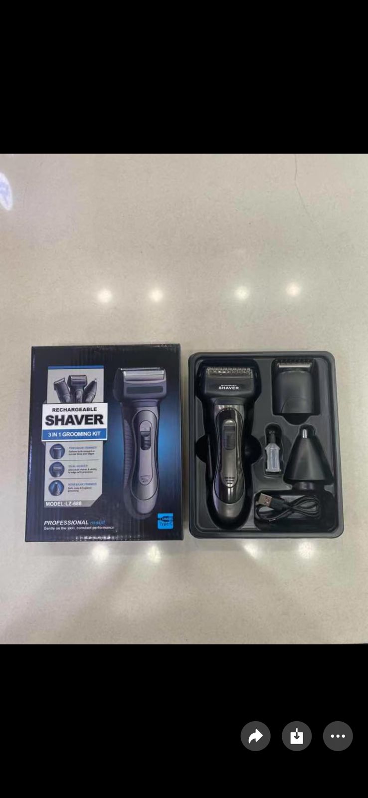 Kit Máquina de Afeitar 3 en 1
